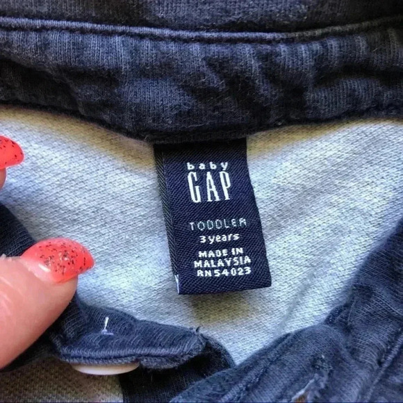 GAP Long Sleeved Collared Toddler  Shirt Size 3T - Picture 9 of 14